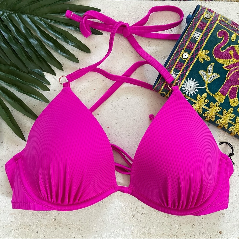 Shade & Shore Hot Pink Bikini Top
